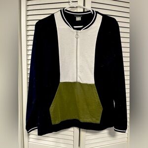 Pull over sporty retro blouse